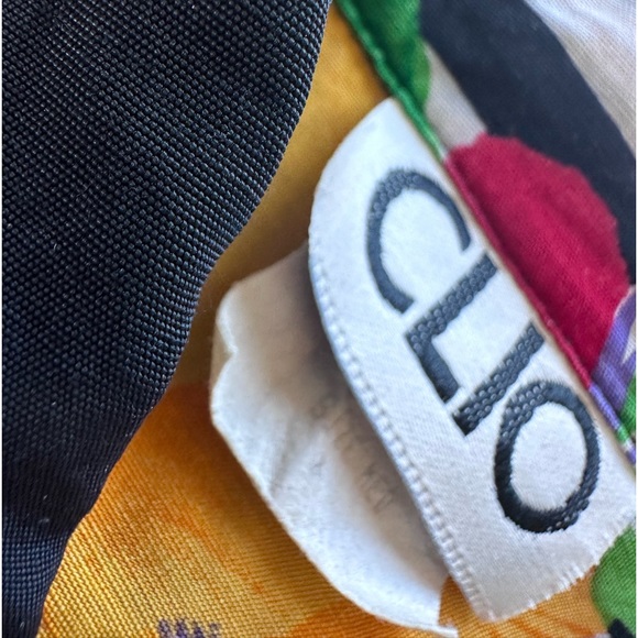 🌺🍇🍓🍊🍋80’s CLIO Tie Up Collared Button Down Blouse Fruit - Picture 2 of 6